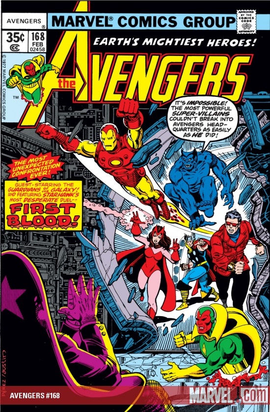 AVENGERS #168 COVER