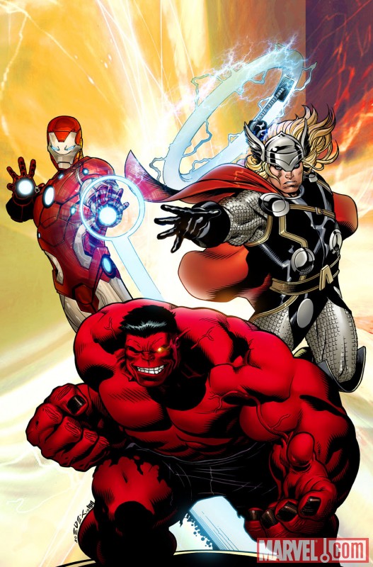 AVENGERS #7 (2010) variant cover by Ed McGuinness
