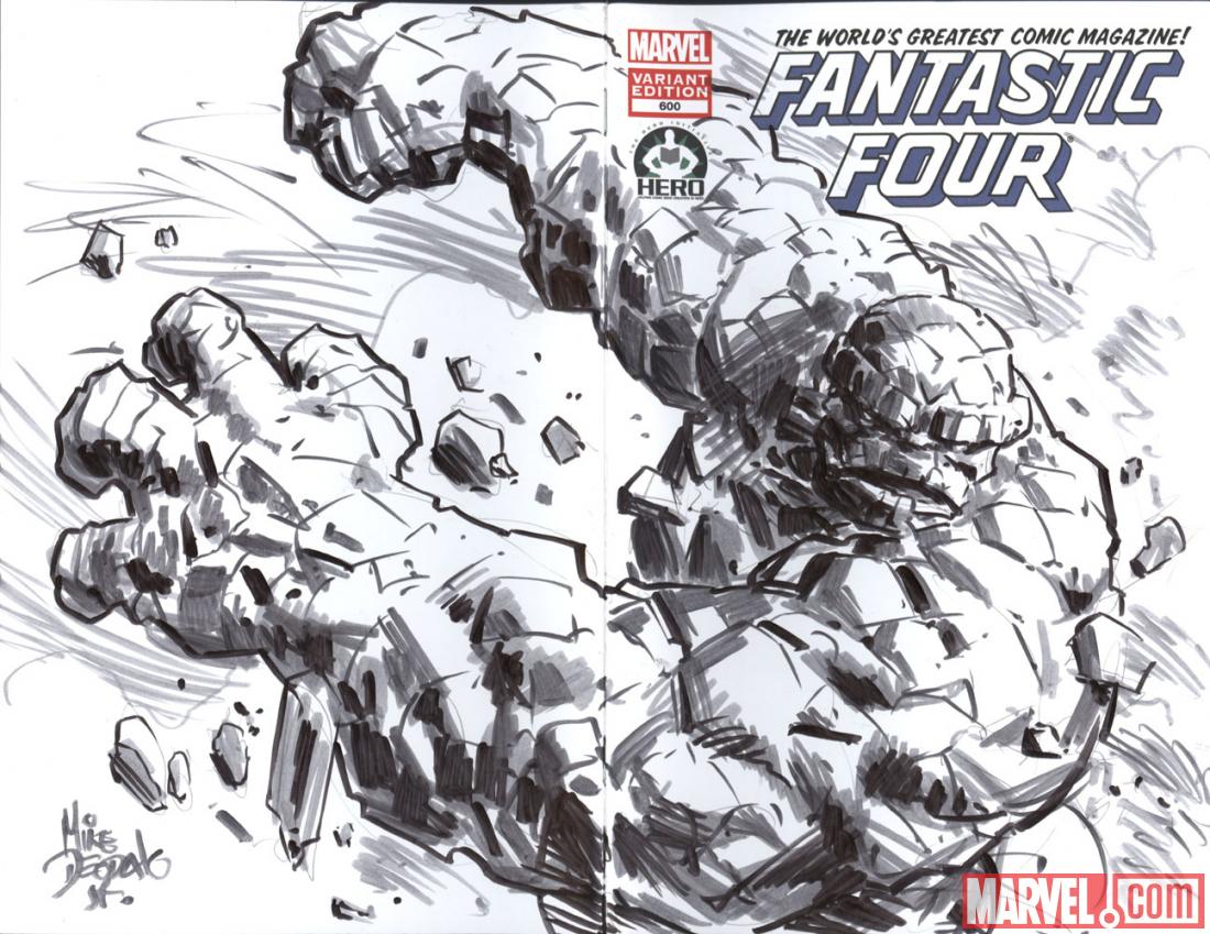 Fantastic Four #600 Hero Initiative variant cover by Mike Deodato