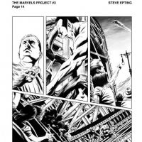 THE MARVELS PROJECT #3 black and white preview art by Steve Epting
