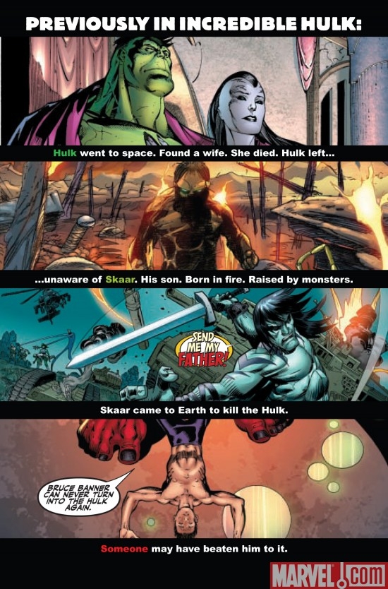 INCREDIBLE HULK #601, intro page