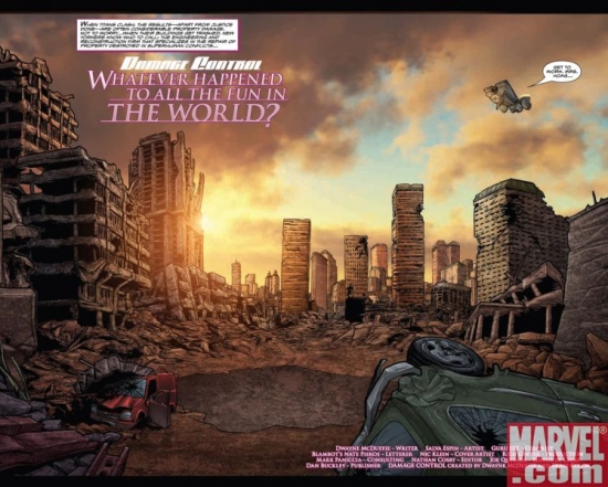 WWH AFTERSMASH: DAMAGE CONTROL #1, pages 5-6