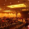 The crowd files into the Mondo Marvel panel