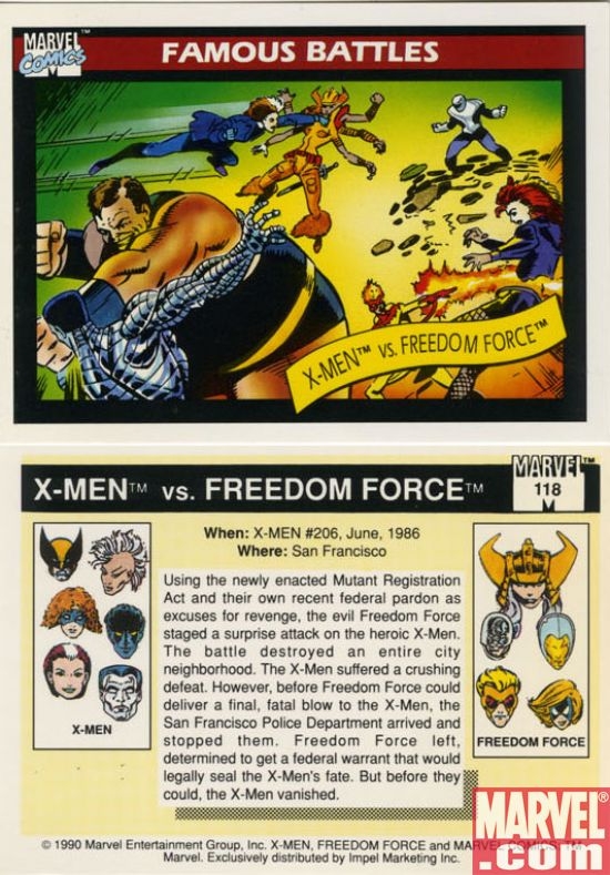 X-Men vs. Freedom Force, Card #118