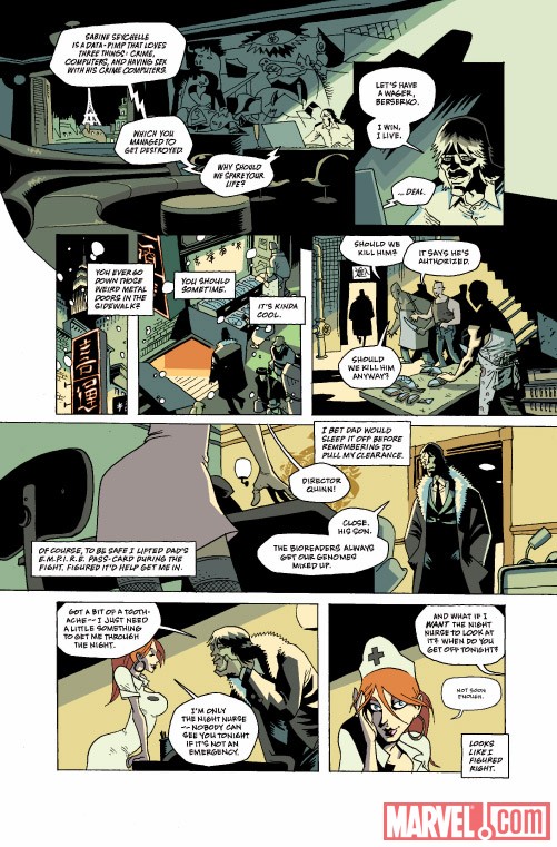 CASANOVA #1 preview art by Gabriel Ba