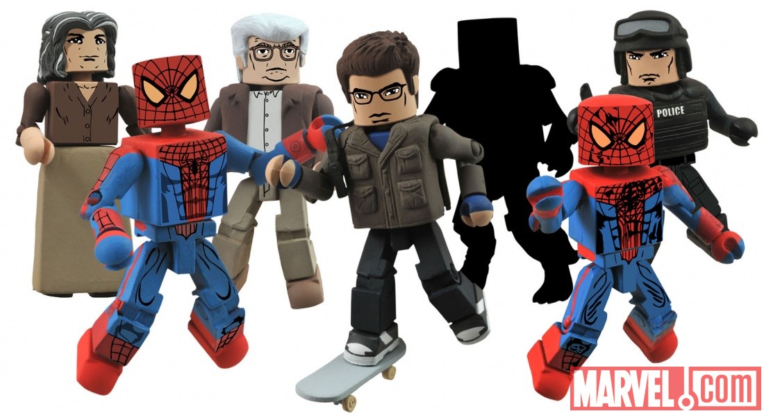 Spider-Man, Uncle Ben, Aunt May, Minimates from Diamond Select Toys