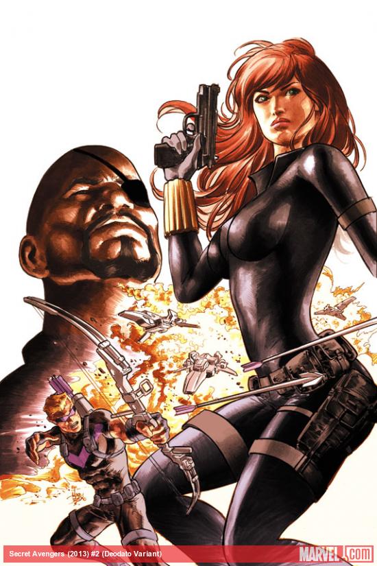 Secret Avengers (2013) #2 variant cover by Mike Deodato
