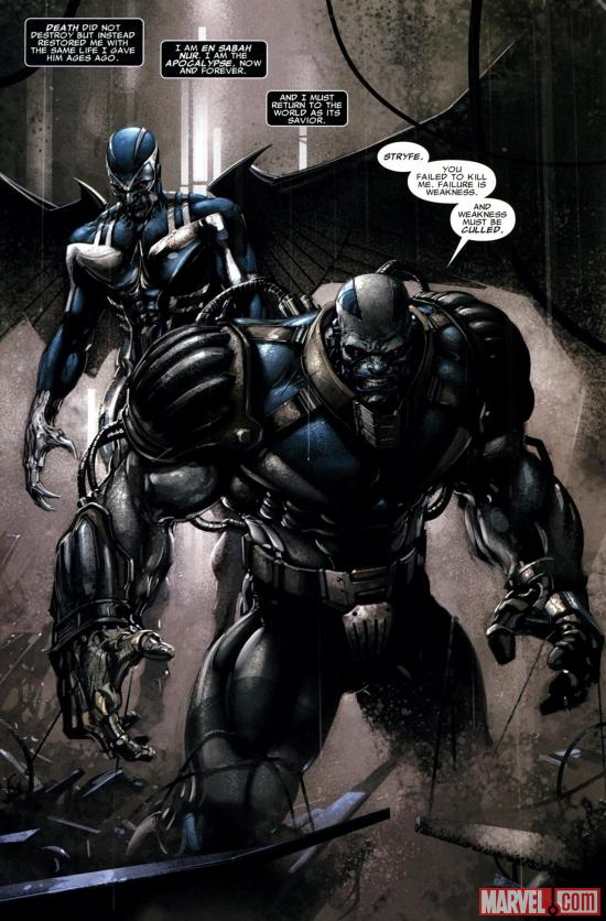 Apocalypse and Archangel by Clayton Crain