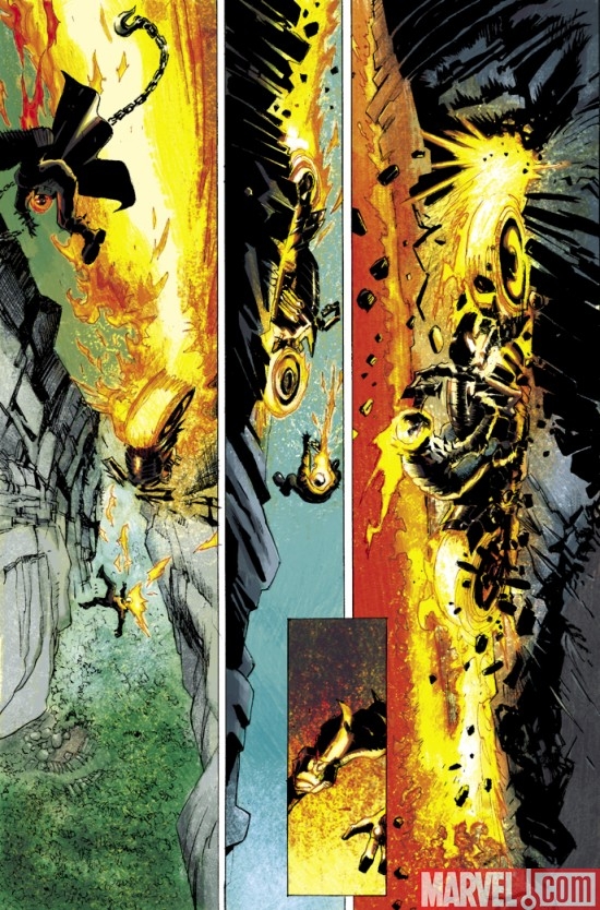 GHOST RIDERS: HEAVENS ON FIRE #3 art by Roland Boschi