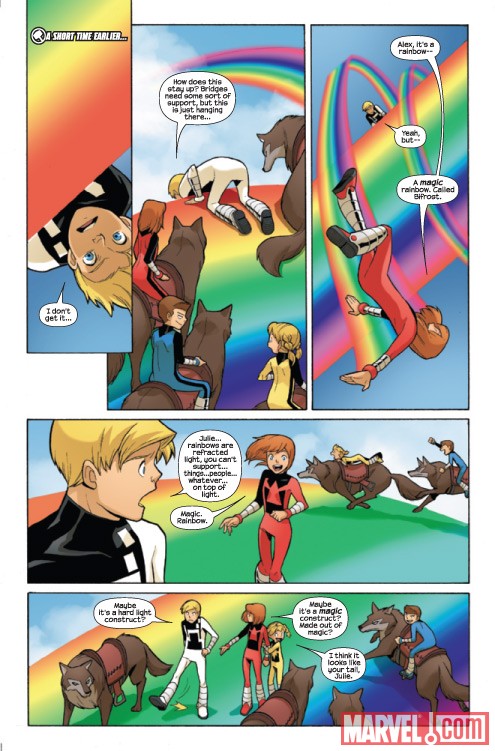 THOR AND THE WARRIORS FOUR #2 preview art by Gurihiru