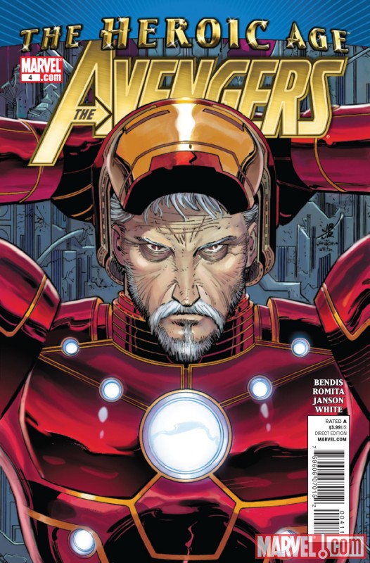 AVENGERS #4 (2010) cover by John Romita Jr.