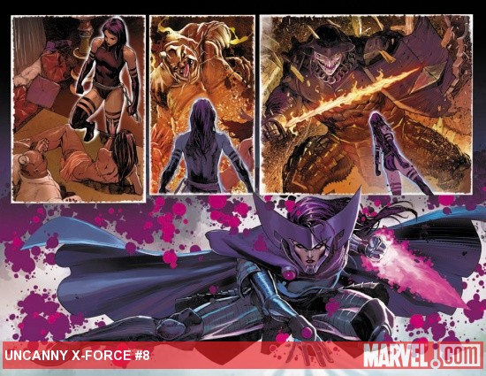 Uncanny X-Force #8 preview art by Billy Tan