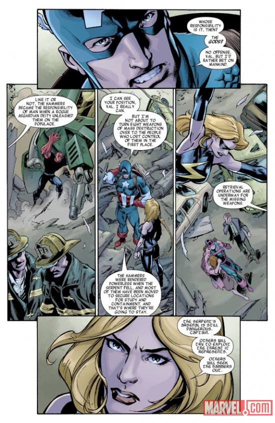 Fear Itself: The Fearless #1 preview art by Mark Bagley & Paul Pelletier