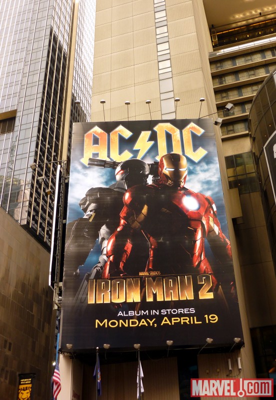 AC/DC: Iron Man billboard in New York City