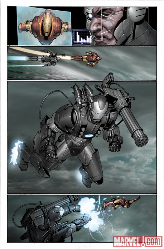 War Machine from INVINCIBLE IRON MAN #11 by Salvador Larroca