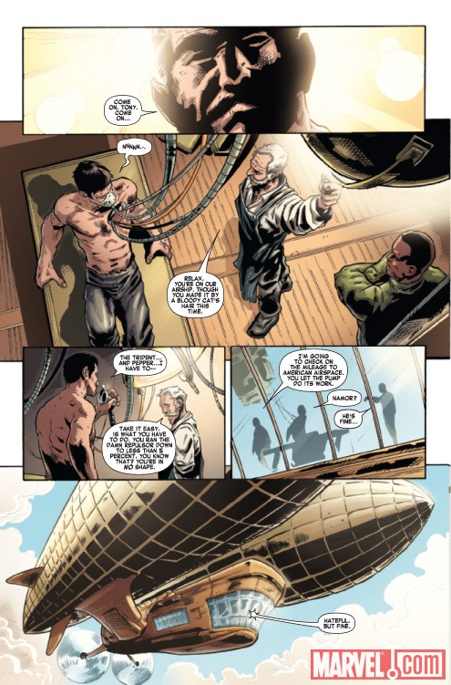 IRON MAN NOIR #3 preview art by Manuel Garcia
