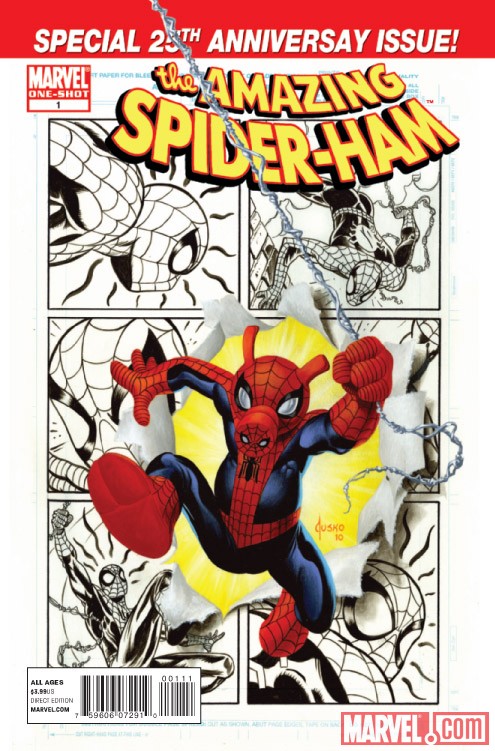SPIDER-HAM 25TH ANNIVERSARY SPECIAL #1 cover by Joseph Jusko