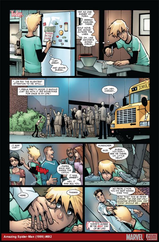 Amazing Spider-Man #692 preview art by Humberto Ramos
