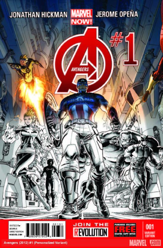 AVENGERS 1 PERSONALIZED VARIANT (NOW, WITH DIGITAL CODE, INTERIORS ONLY)