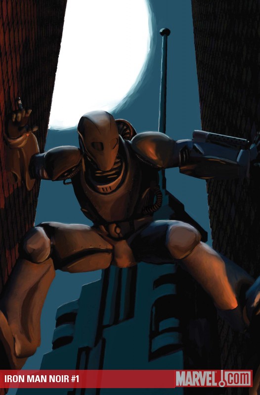 Iron Man Noir #1 cover by Mike Fyles