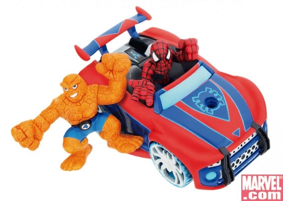 Mini Vehicles: Spidey & Thing