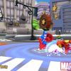 Screenshot of Captain America and Iron Man from Super Hero Squad Online
