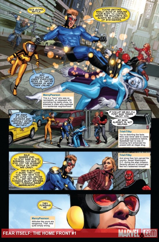 Fear Itself: The Home Front #1 preview art by Mike Mayhew 