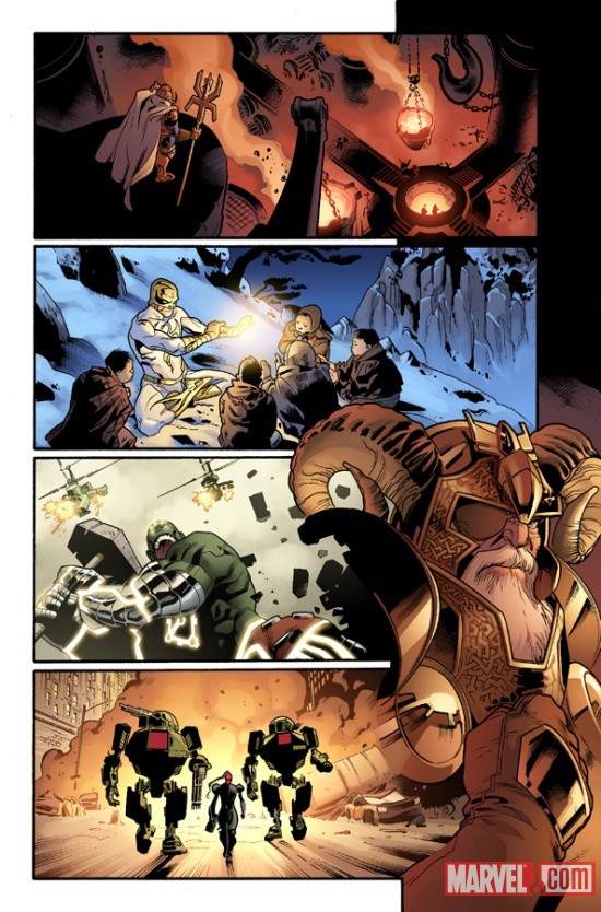 Fear Itself #4 art by Stuart Immonen