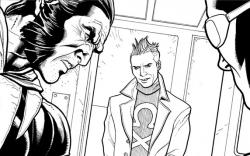 X-Men: Schism #2 inked preview art by Frank Cho