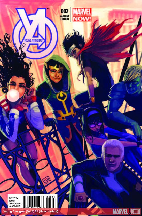 YOUNG AVENGERS 2 HANS VARIANT (NOW, 1 FOR 50)