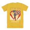 Cap Never Give Up Tee by Mighty Fine