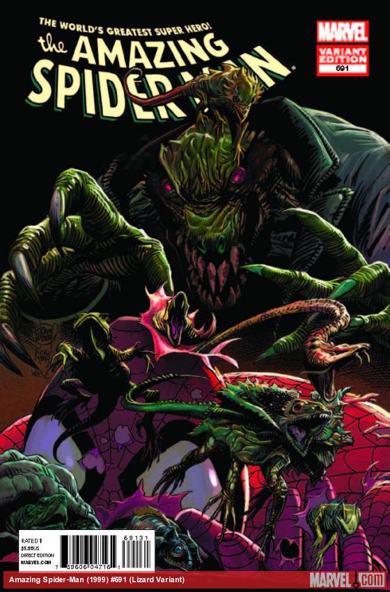 Amazing Spider-Man (1999) #691 (Lizard Variant)