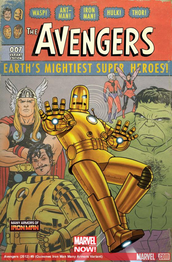 Avengers (2012) #9 (Quinones Iron Man Many Armors Variant)