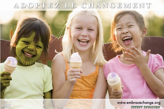 Embrace Change in French.