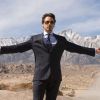 Tony Stark presenting his weapons to the military