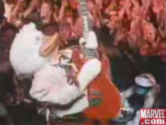 Howard rocks out