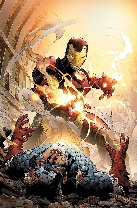 IRON MAN/CAPTAIN AMERICA: CASUALTIES OF WAR (2008) #1 (IRON MAN COVER) COVER