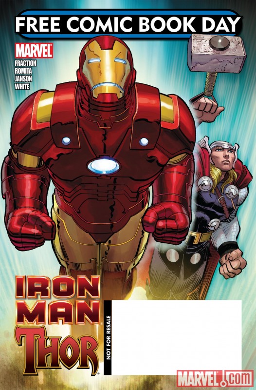 IRON MAN/THOR cover by John Romita Jr