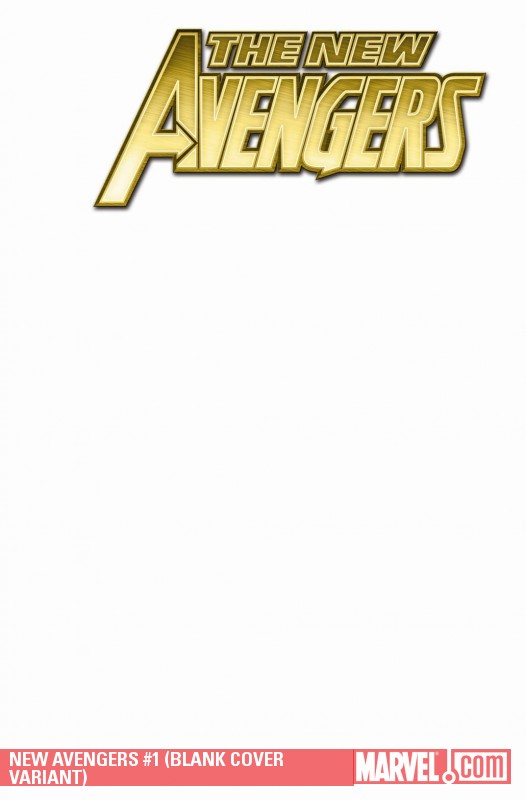 New Avengers (2010) #1 (BLANK COVER VARIANT)