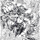 Defenders #1  Inked Variant Cover by Neal Adams