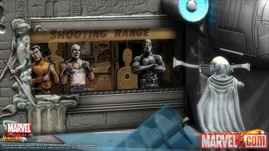 Screenshot of the Moon Knight table from Marvel Pinball: Vengeance and Virtue