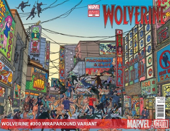 Wolverine #300 variant cover by Geof Darrow
