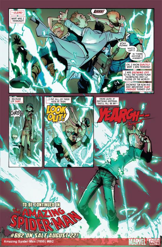 Amazing Spider-Man #692 preview art by Humberto Ramos
