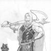 Young Thor pencil sketch by Esad Ribic