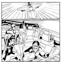 AVENGERS: THE INITIATIVE #28 black and white preview art by Rafa Sandoval