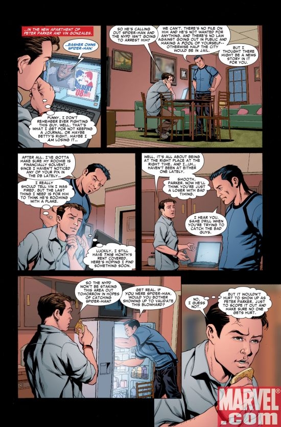 Colbert '08 Easter Egg from AMAZING SPIDER-MAN #562