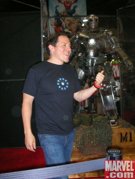 Jon Favreau and the Iron Man armor