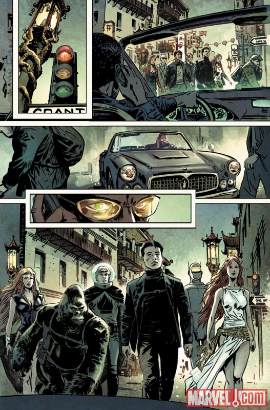 Image Featuring Namora, Human Robot, Gorilla Man, Jimmy Woo, Venus (Siren)