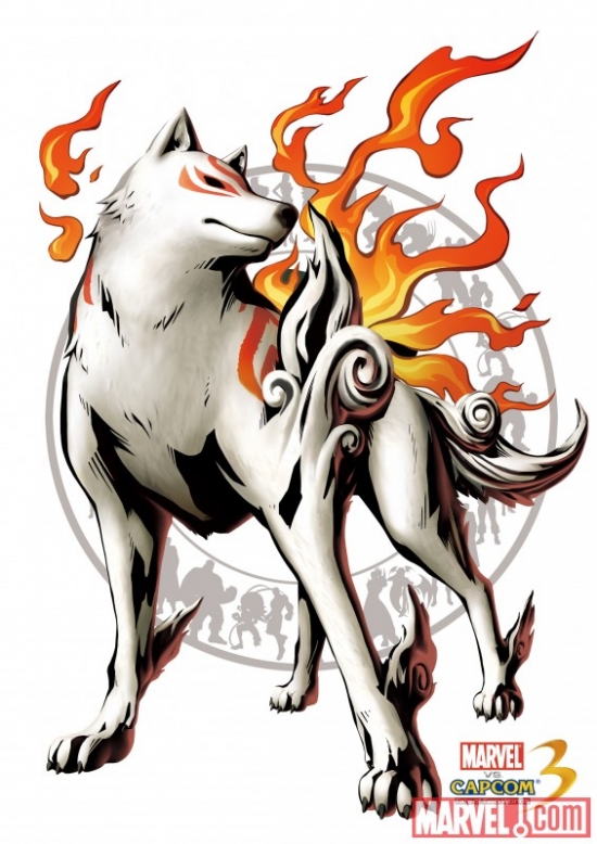 Amaterasu Character Art from ''Marvel vs. Capcom 3''