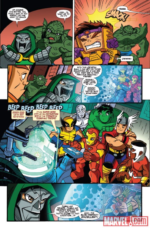 Super Hero Squad #8 preview art by Leonel Castellani